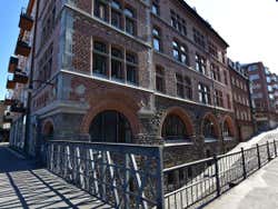 Södermalm Street with bright sun shining down